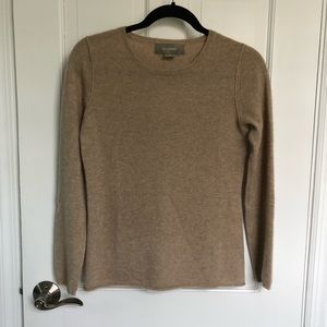 Ann Taylor Light Brown Crew Neck Sweater